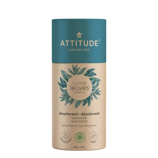 Attitude Plastic Free Natural Deodorant - Unscented